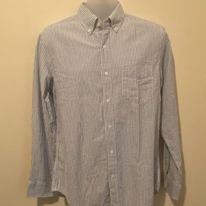 NEW J Crew Seersucker Slim Fit Long Sleeve 👔